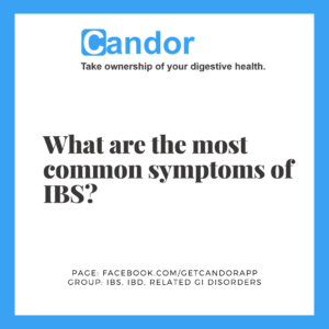 Most common symptoms of ibs
