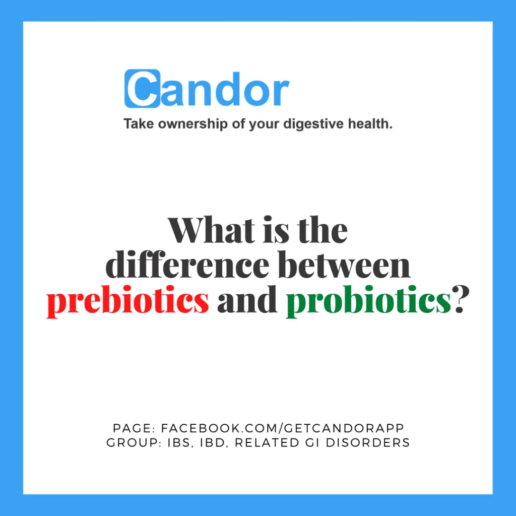 difference between prebiotics and probiotics