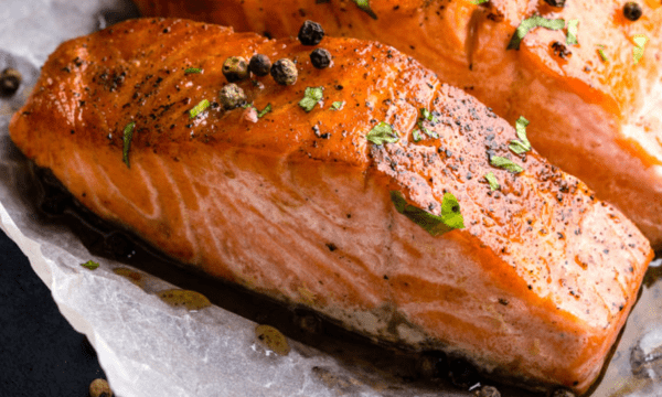 Simple flavorful broiled salmon - Candor