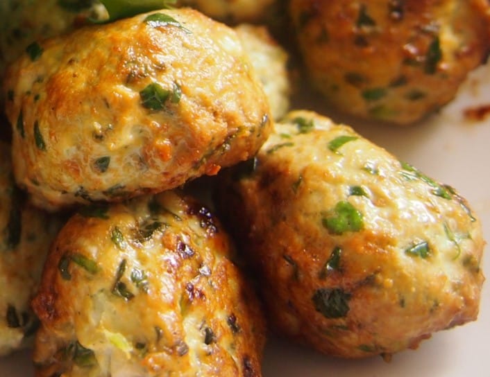 spinach chicken meatballs