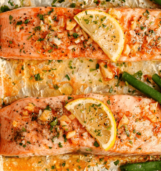 baked lemon garlic salmon