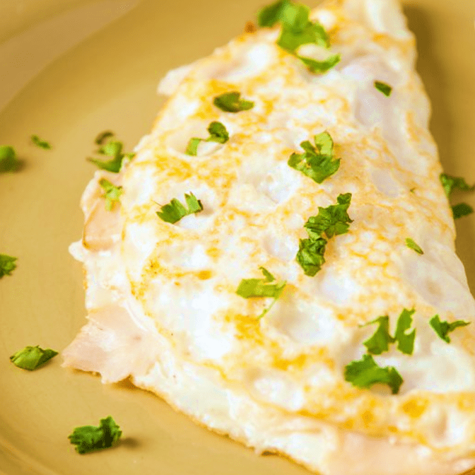 fluffy egg white omelette