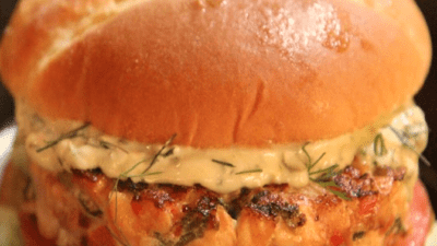 salmon burger