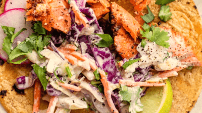 salmon tacos