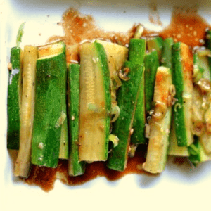 spicy asian zucchini