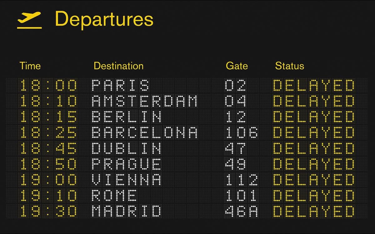 How to handle airport delays with IBD.